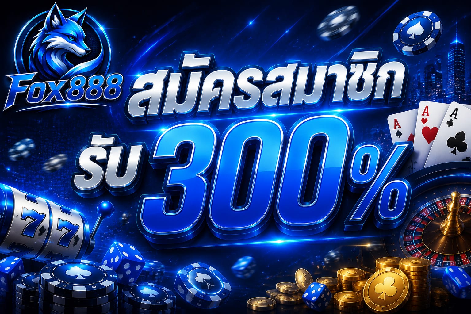 สมัครรับ 300%